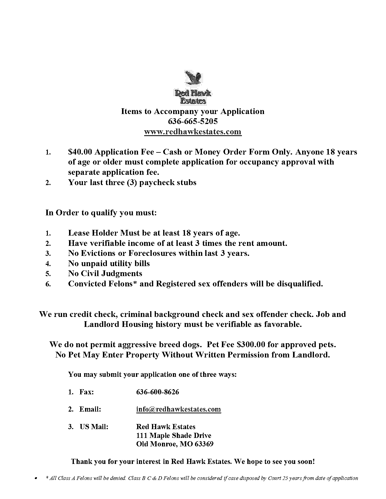 red hawk credit application